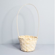 Корзина плетёная, цвет белый